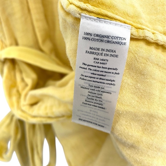 Faherty Dream Cotton Gauze Camel Dress in Sahara Sun New - Picture 7 of 9